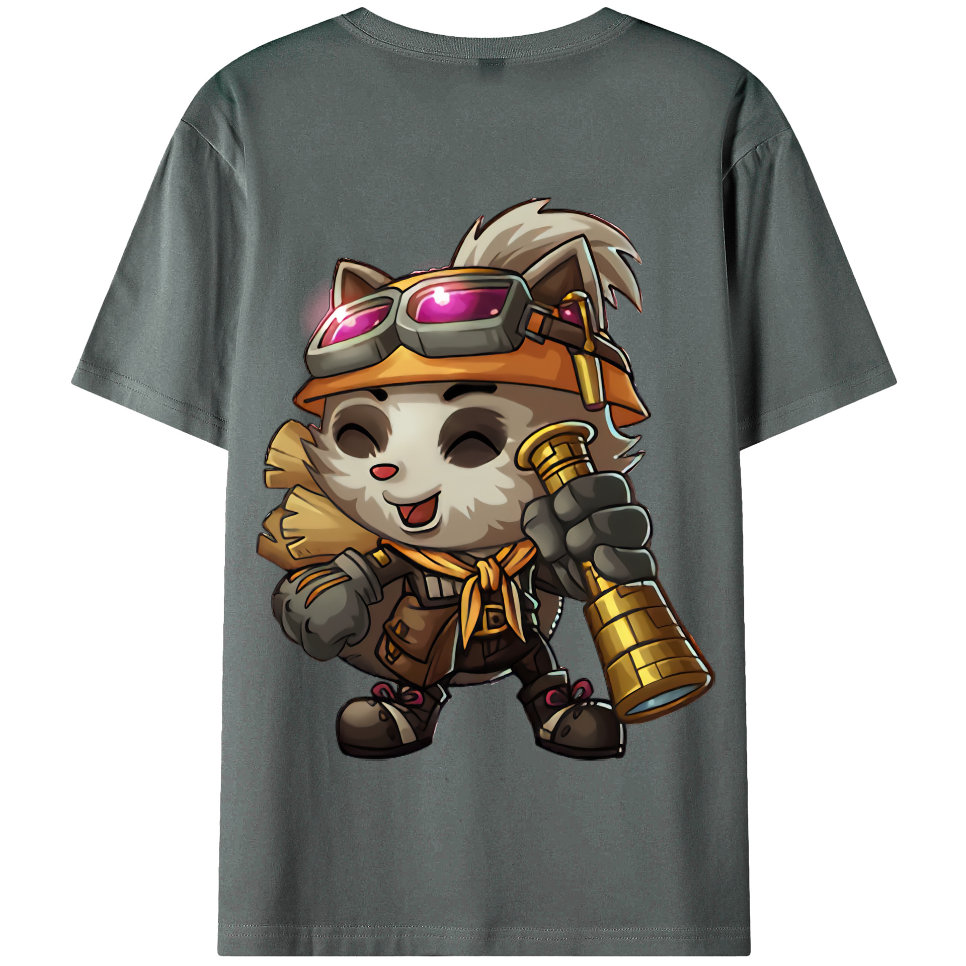 リーグ・オブ・レジェンド League of Legends LOL 綿100％半袖Tシャツ（背面プリント）